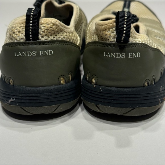 Lands' End Men's Tan and Green Athletic Shoes - Picture 4 of 8
